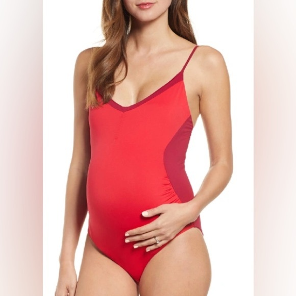 Hatch Other - Hatch Maternity Zanzibar Malliot Poppy One Piece Swimsuit Swim Large